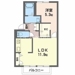 プレジール西元屋　B棟の物件間取画像